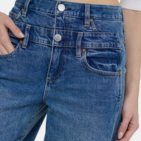 High-rise Double Waistband Cool Jeans