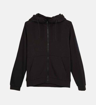 Logo Print Zip-up Hoodie