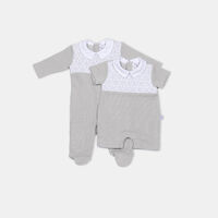 Cotton Printed Dungarees 4-piece Set