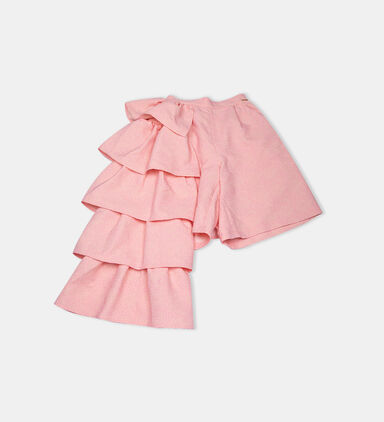 Asymmetrical Ruffled Shorts