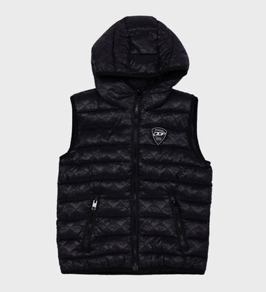 Boy Logo-patch Quilted Gilet