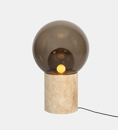 Boule Led Travertine High Lamp