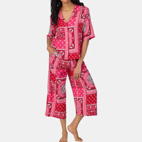 Printed Shirt Pants Pajama Set