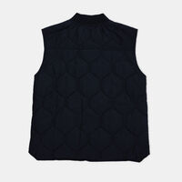 Logo-print Denim Quilted Vest