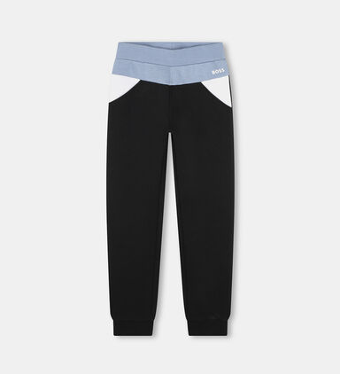 Cotton Fleece Logo Print Joggers