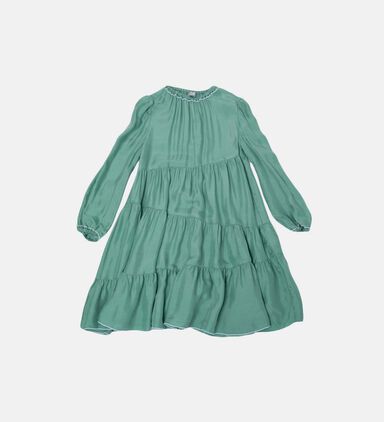 Kids Tiered-skirt Ruffled Dress