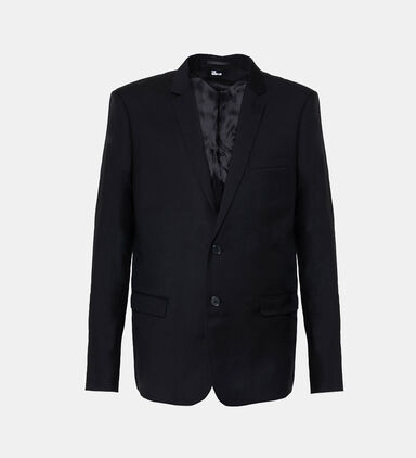 Wool Tailored-fit Single-breasted Suit Jacket