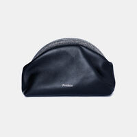 Crystals Leather Bumper-clutch