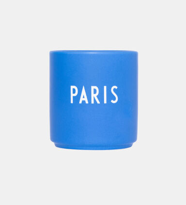 Paris Engraved Glazed Porcelain Mug 8 X 8.5 Cm