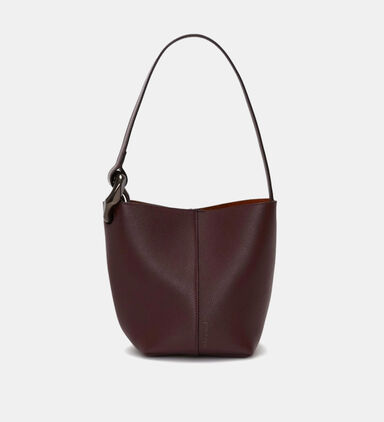 Small Corner Leather Bucket Bag