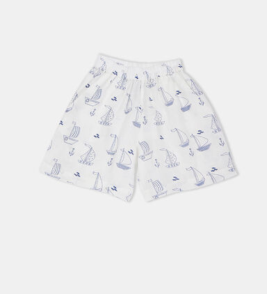 Josie Nautical Boat-print Shorts