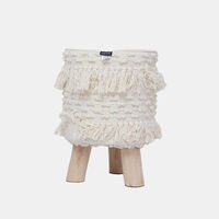 Shirly Cotton Round Stool