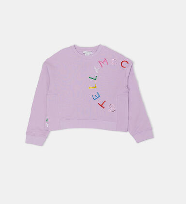 Embroidered Logo Knitted Sweatshirt