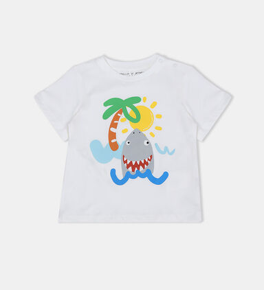 Organic Cotton Shark-print T-shirt