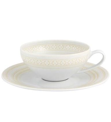 Ivory Tea Saucer Cup Set