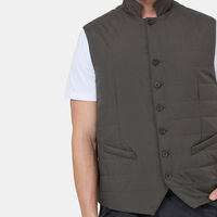 Quilted Poplin Waistcoat