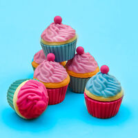 Cupcake 6-piece Erasers Set