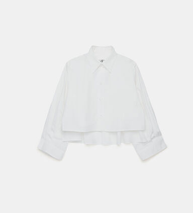 Cotton Pleat-detailing Shirt