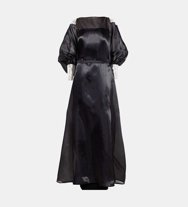 Organza Embroidered Oversized Dress