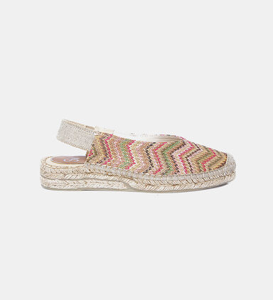 Multicolor Slingback Espadrilles