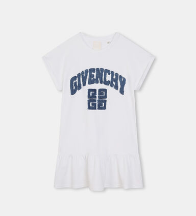 Short Sleeved Dress With Givenchy Embroidery