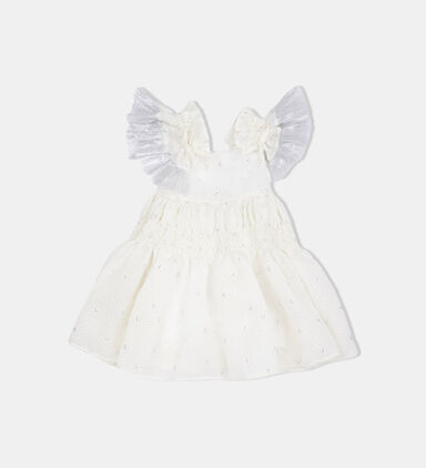 Girl Snowflake Embossed Dress