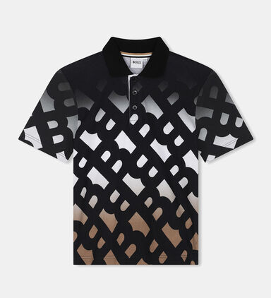 Monogram Print Polo Shirt