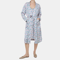 Polyester Floral Dressing Gown