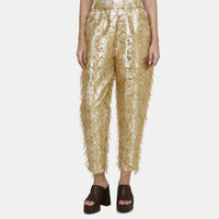 High-waisted Jacquard Pants