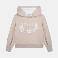 Logo-embroidery Hooded Sweater