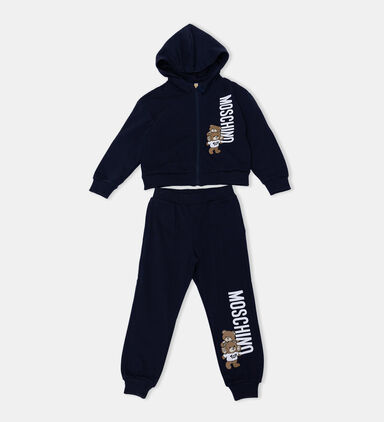 Moschino Hooded Sweatshirt And Sweatpants Set