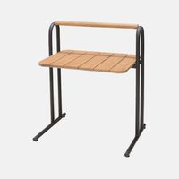 Aluminum Teak Wood Portable Table