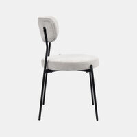 Archie Fabric Steel Dining Chair