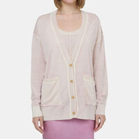 V-neck Patch Pocket Knit Cardigan