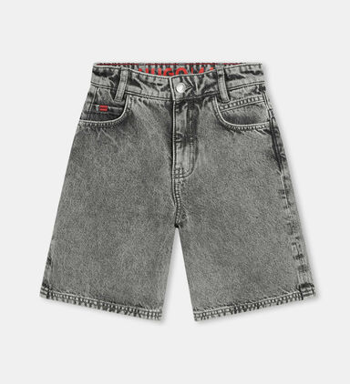 Boy Loose Denim Bermuda Shorts