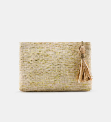 Dame Tassel Zipped Clutch