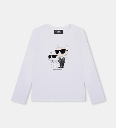 Illustrated Cotton Long-sleeves T-shirt