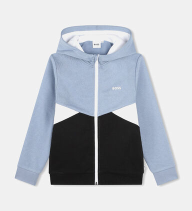 Zip-up Fleece Hoodie With Logo