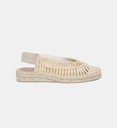 Low Wedge Raffia Espadrilles