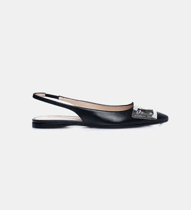 Slingback Leather Flats