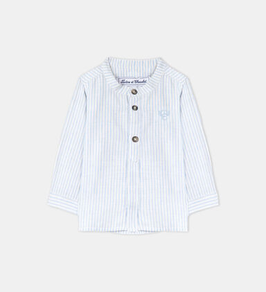 Baby Boy Striped Linen Shirt