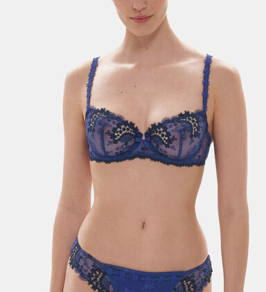 Wish Embroidered Half Cup Bra