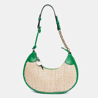 Donna Raffia Hobo Shoulder Bag