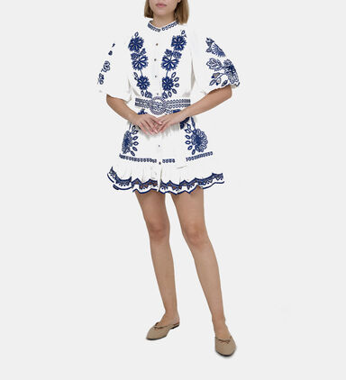 Richelieu Short Sleeve Mini Dress