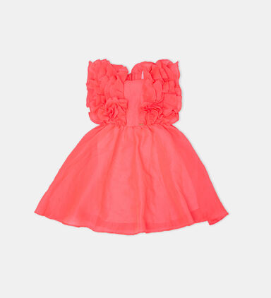 Girl Grapefruit Joy Flared Dress