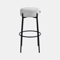 Archie Fabric Steel Bar Stool