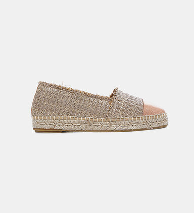 Metallic Frayed Jute Espadrilles