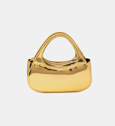 Metallic Micro Baguette Swipe Bag