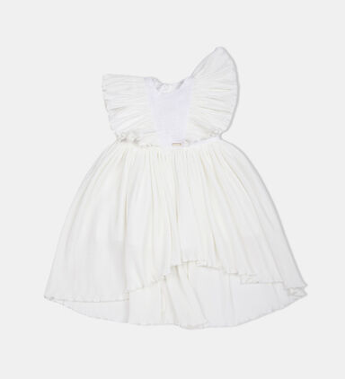 Girl Ruffle-detailed Flared Dress