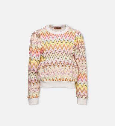 Zigzag Jacquard Wool Jumper